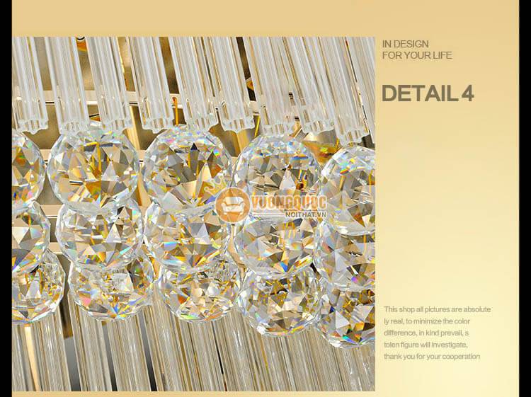 Đèn ốp trần pha lê đẹp long lanh CM277-15